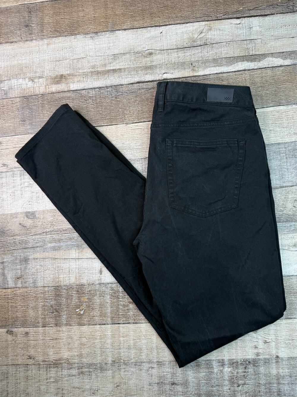 RHONE Everyday Twill 5-Pocket Pants Men 31x32 Slim Straight Fit Black Preppy